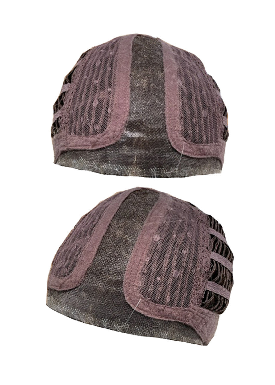 Tea Rose |  Belle Tress Wigs | Lace Front Side Part Heat Safe |  Butter beer blond cap view