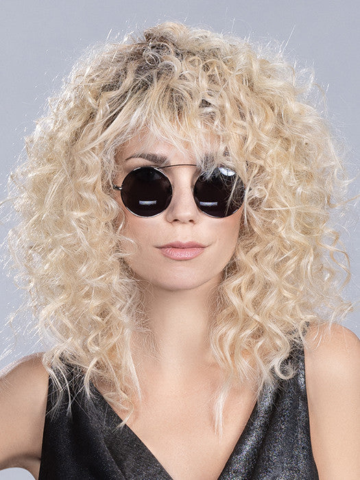 CHER (STYLED: CURLY) by ELLEN WILLE in PASTEL BLONDE ROOTED 22.25.26 | Light Neutral Blonde and Lightest/Light Golden Blonde Blend and Shaded Roots-2