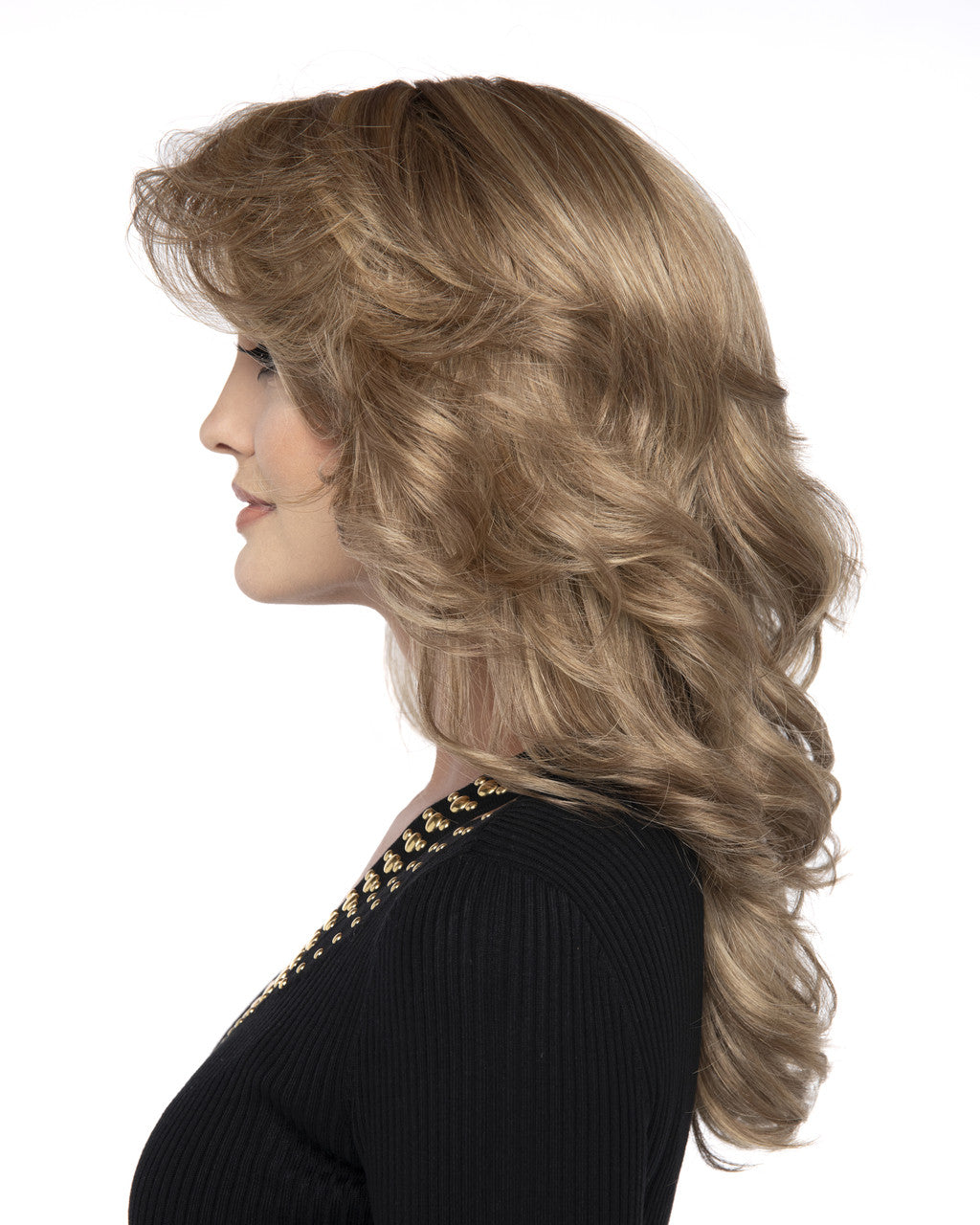 Christine | Envy Wigs | Monopart  front view | Ginger cream -3