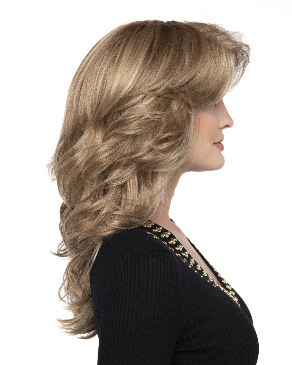 Christine | Envy Wigs | Monopart  front view | Ginger cream