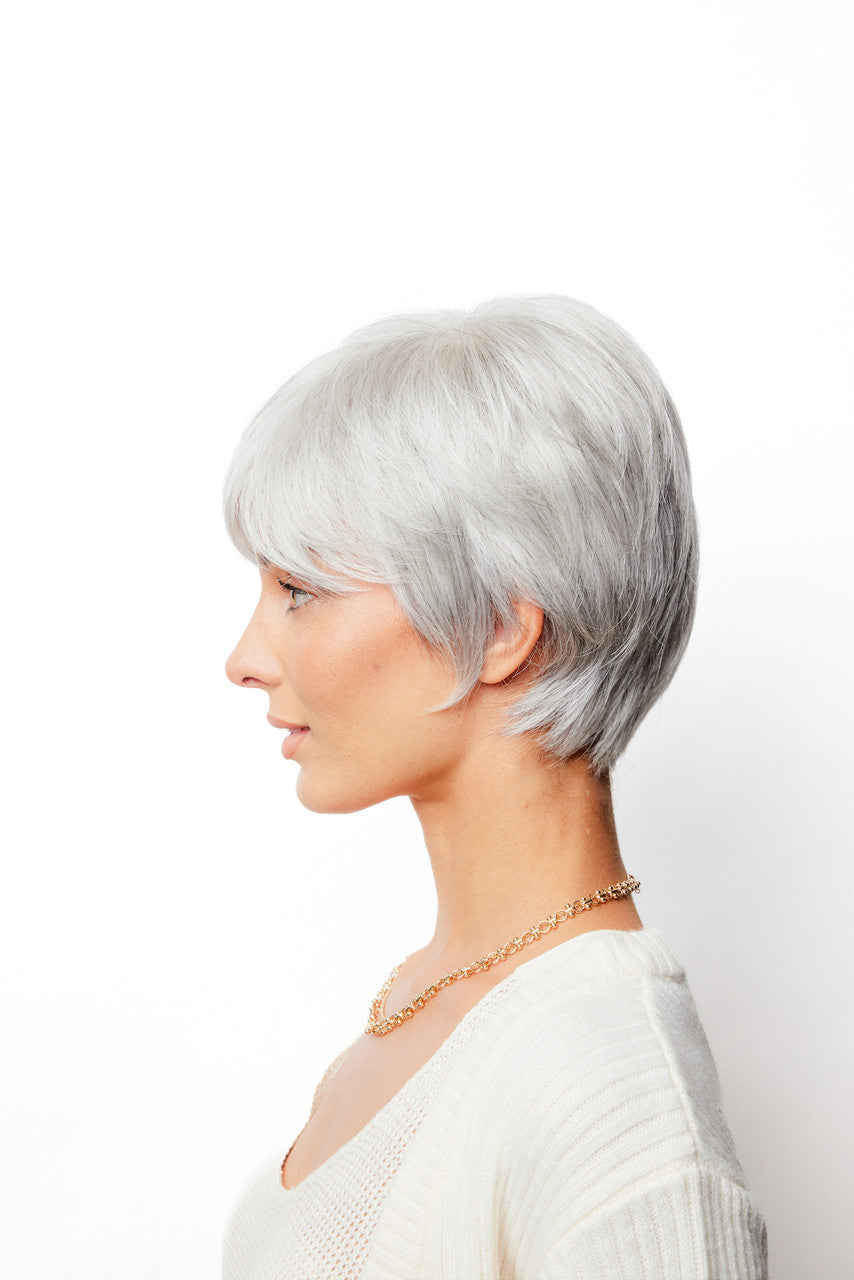 Amore Connie Synthetic Silver Mink side View