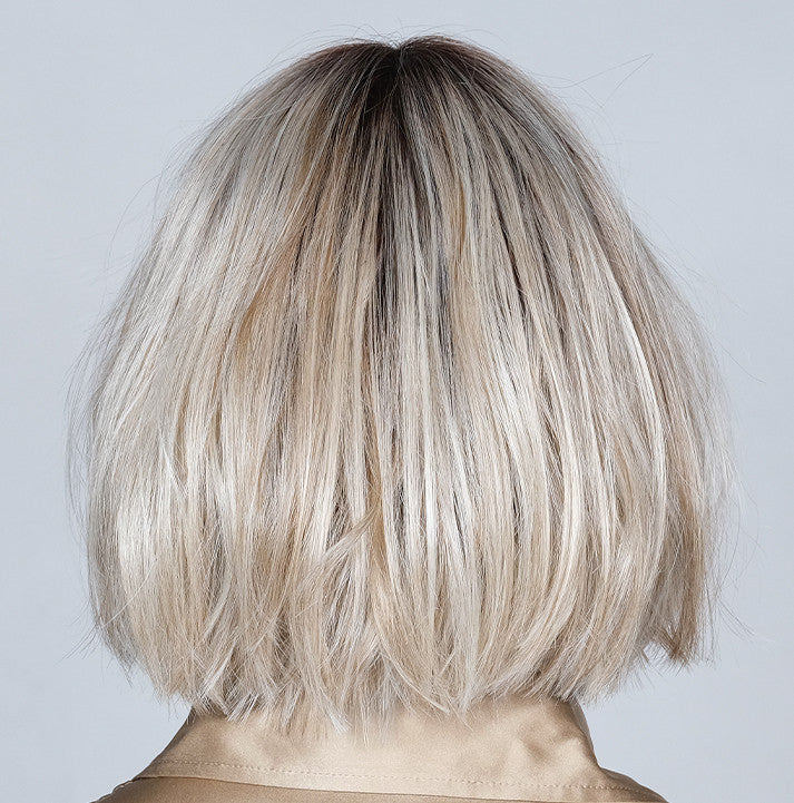 Destiny | Belle Tress | Lace Front Center Part Heat Safe - back View  |  Butter Beer Blonde