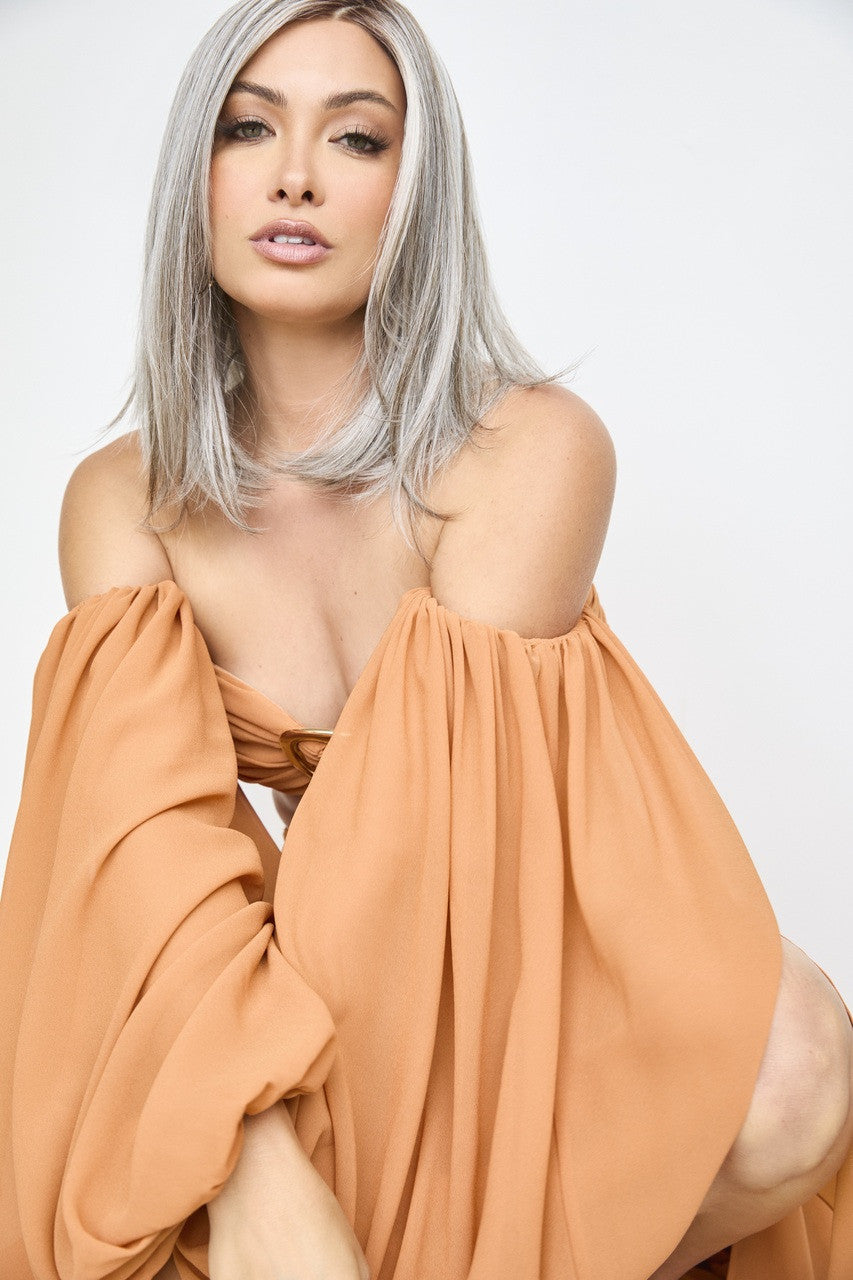 Davina | Orchid Collection | Lace Front Lace part- slate chocolate