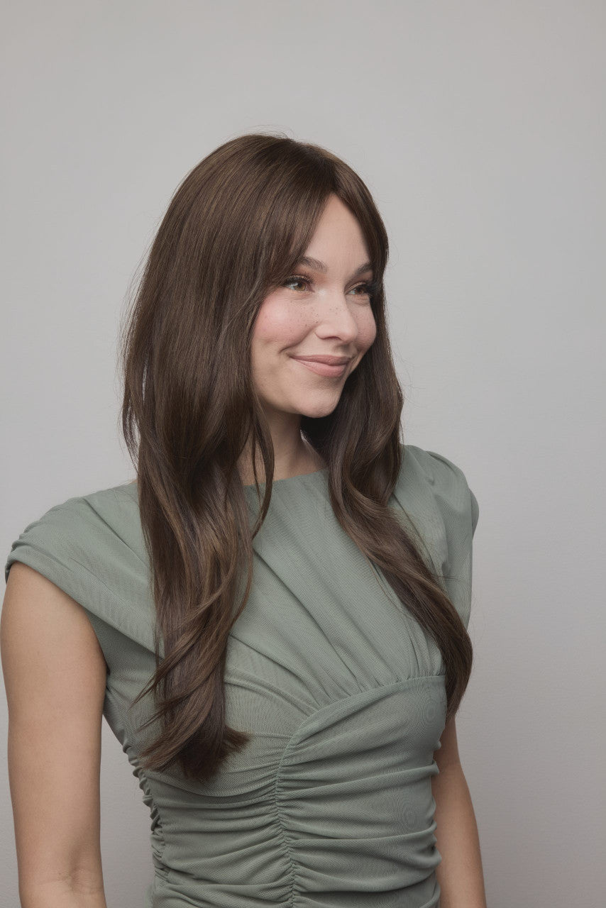 Diamond Top Piece | Amore | Monofilament | Average | Color | Human Hair Topper