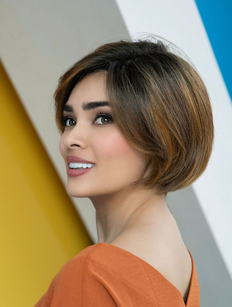 Eve - Envy Wigs - mono top lace front - front  Saffron spice -4