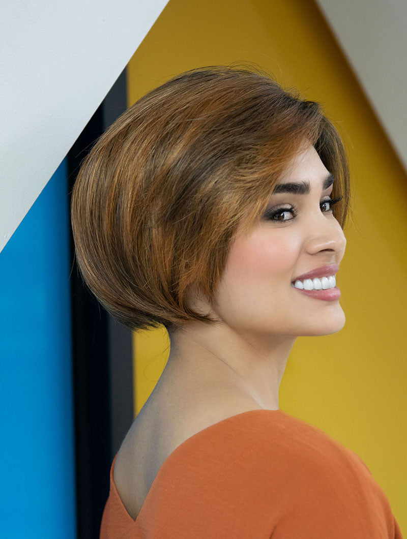 Eve - Envy Wigs - mono top lace front - front  Saffron spice -2