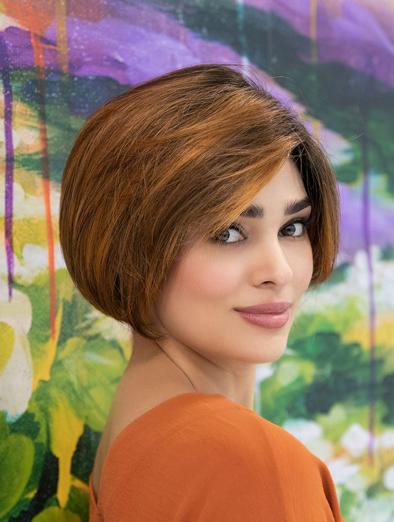 Eve - Envy Wigs - mono top lace front - front  Saffron spice -9