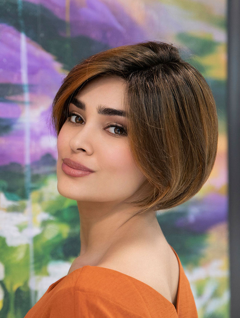 Eve - Envy Wigs - mono top lace front - front  Saffron spice -6