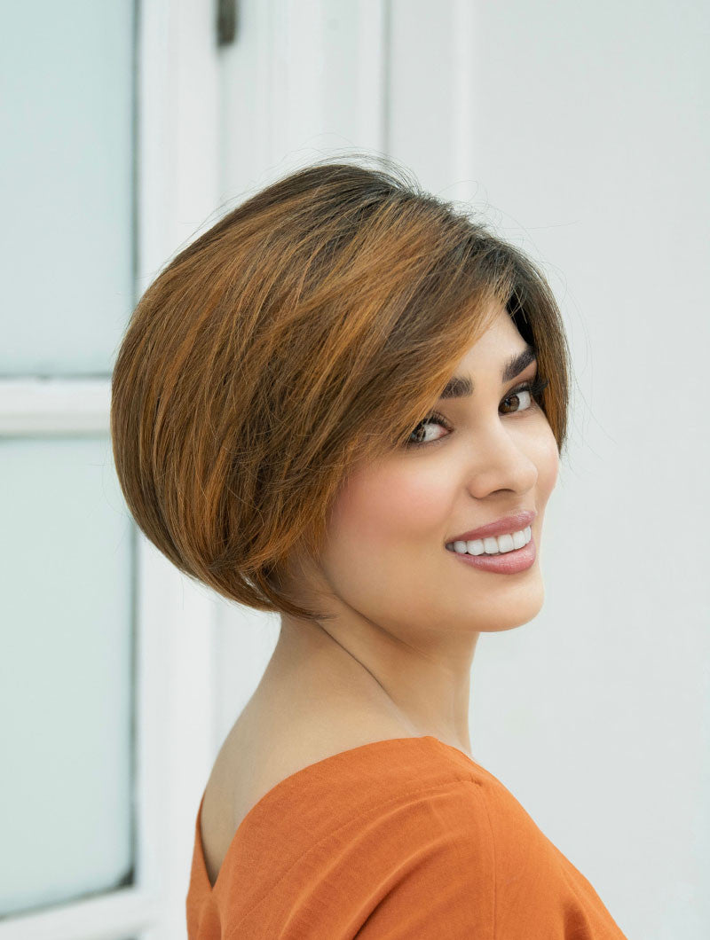 Eve - Envy Wigs - mono top lace front - front  Saffron spice -10