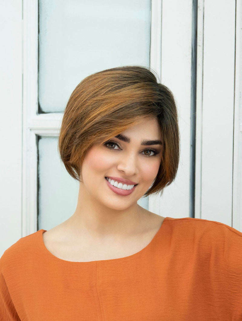 Eve - Envy Wigs - mono top lace front - front  Saffron spice -3