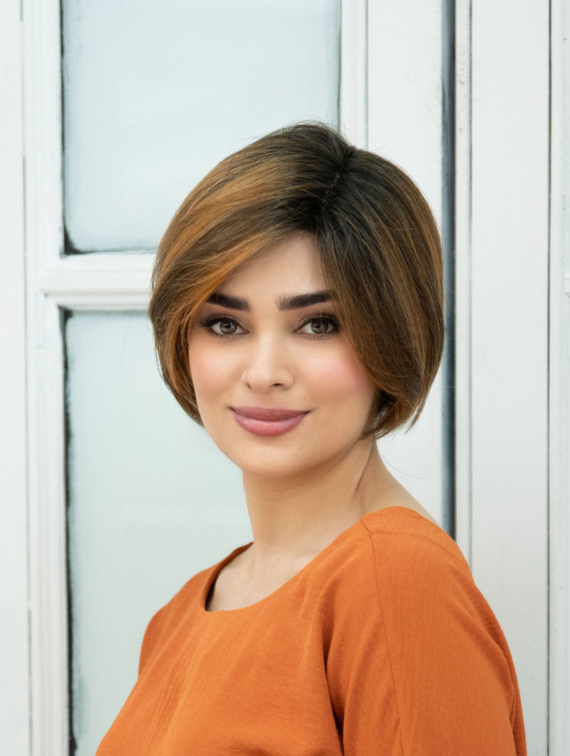 Eve - Envy Wigs - mono top lace front - front  Saffron spice-5