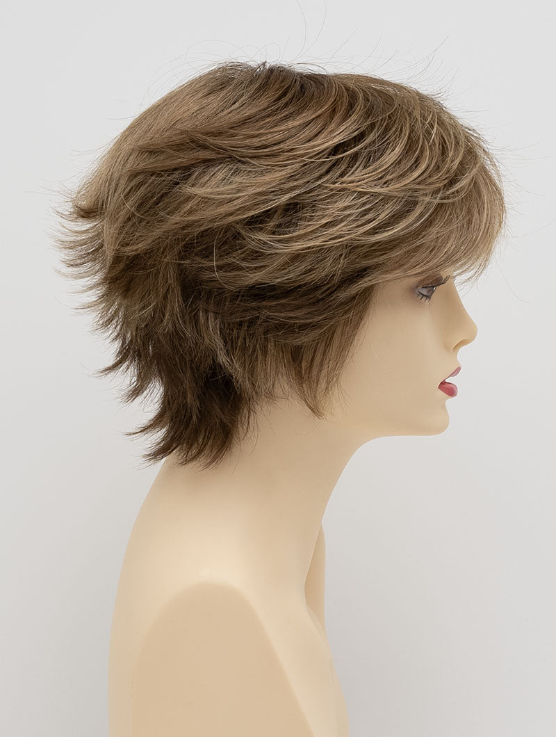 Flame | Envy | Open Top Mono Crown | Short Pixie | Human Hair Blend