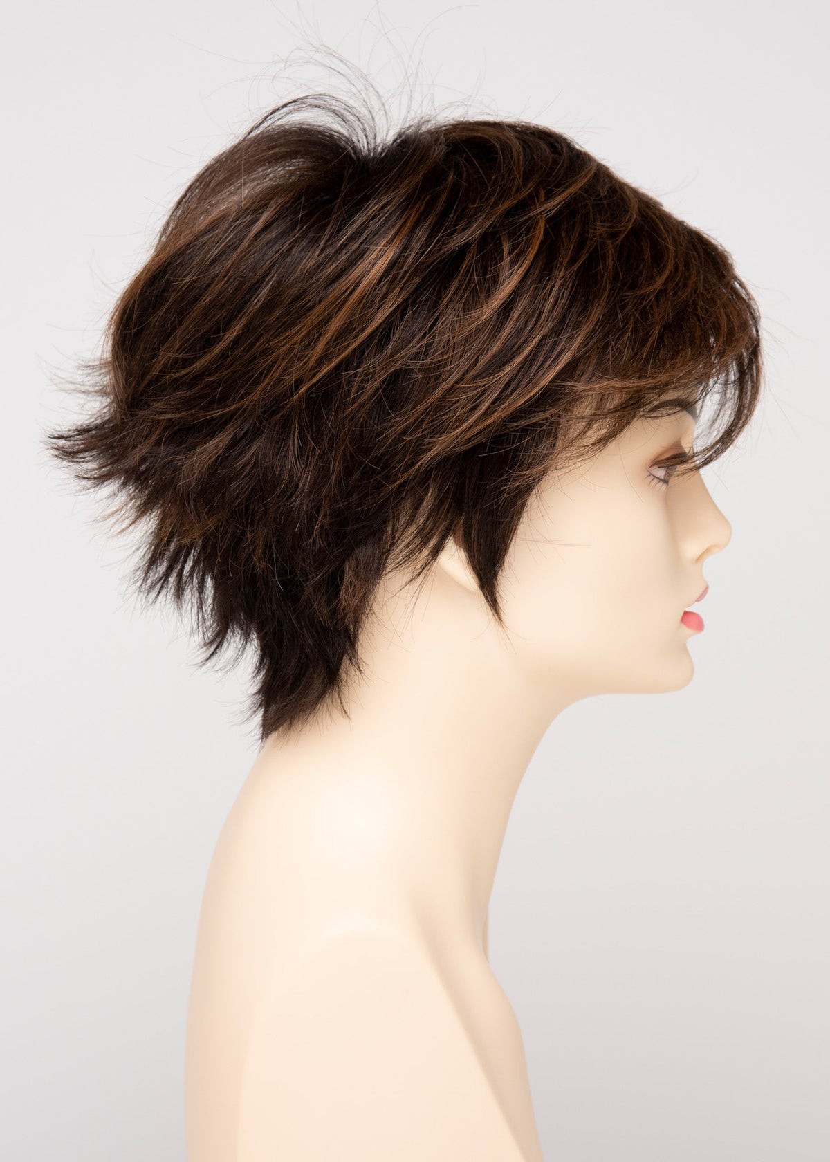 Flame | Envy | Open Top Mono Crown | Short Pixie | Human Hair Blend