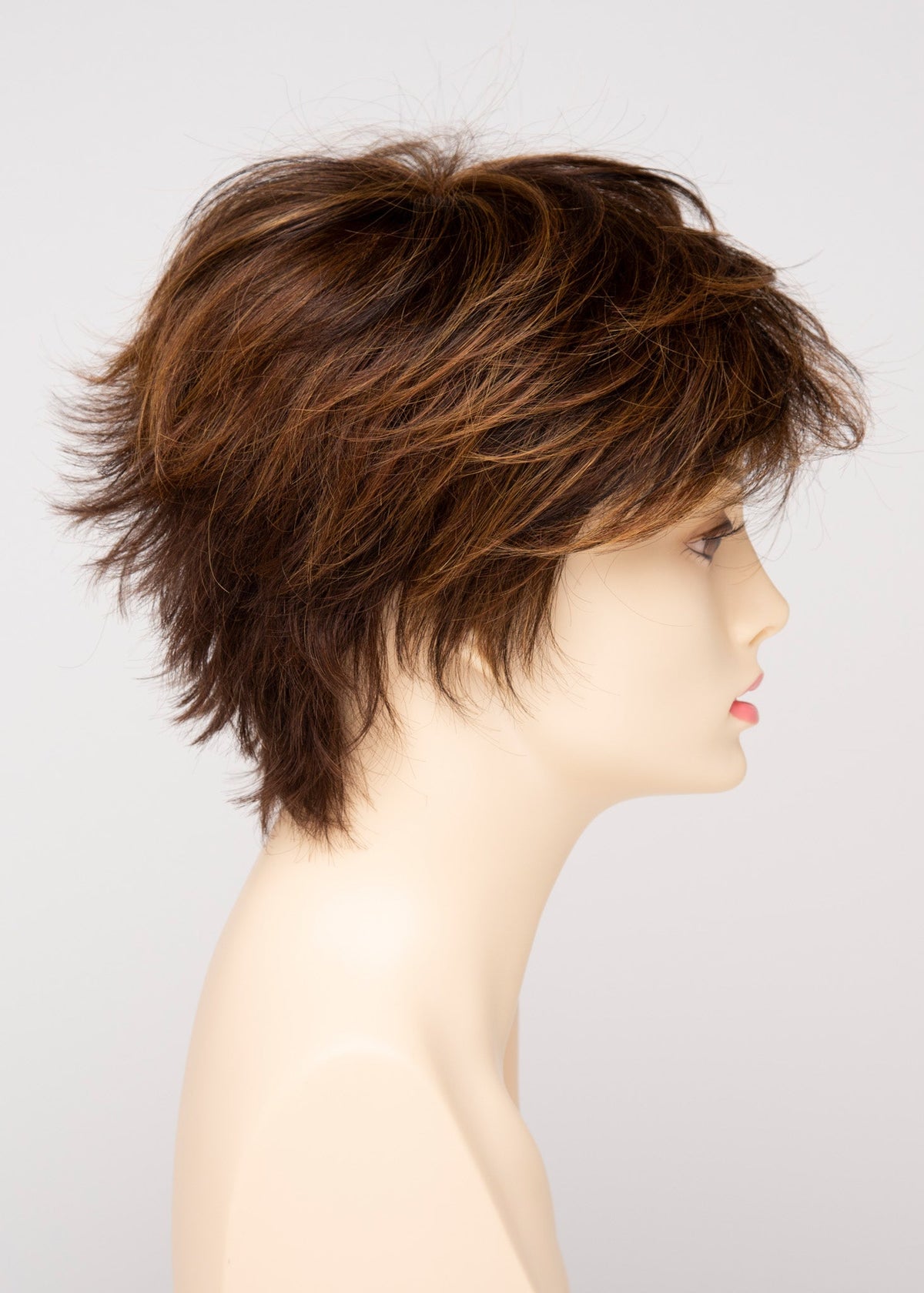 Flame | Envy | Open Top Mono Crown | Short Pixie | Human Hair Blend