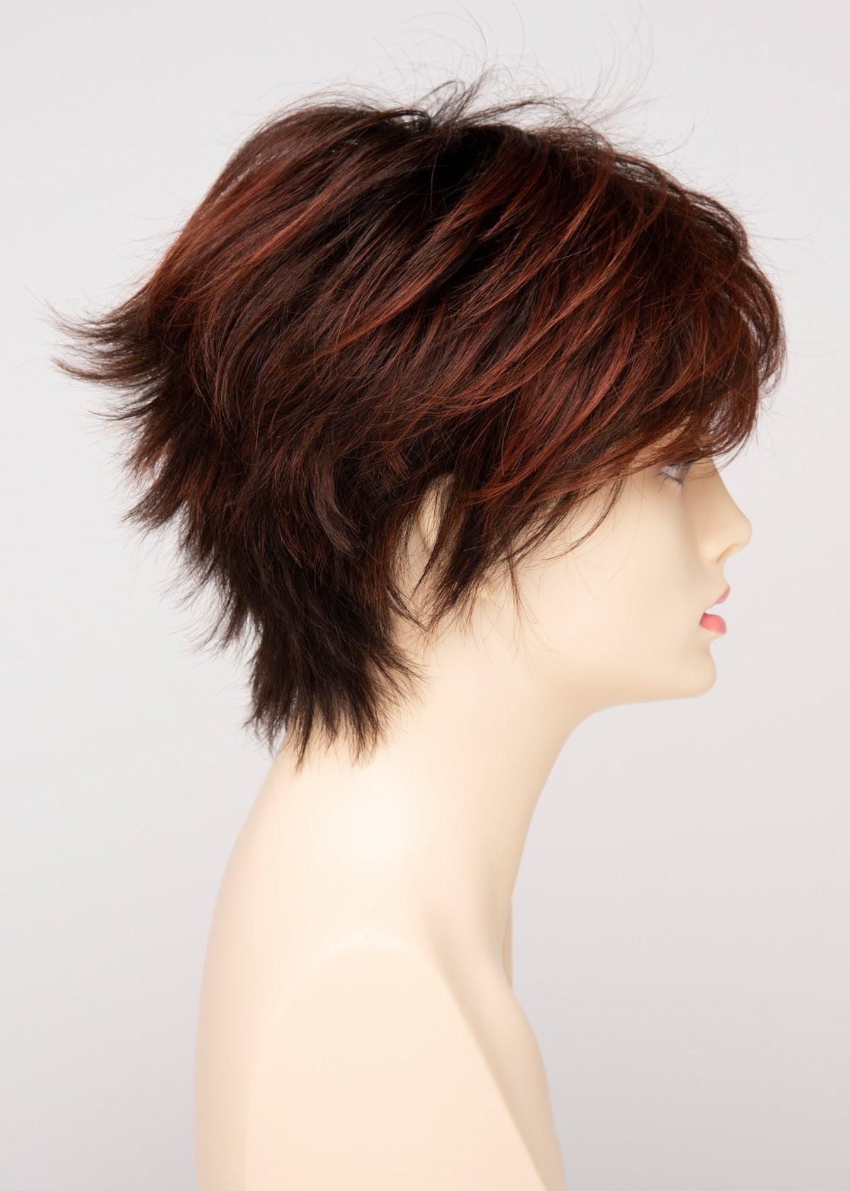 Flame | Envy | Open Top Mono Crown | Short Pixie | Human Hair Blend