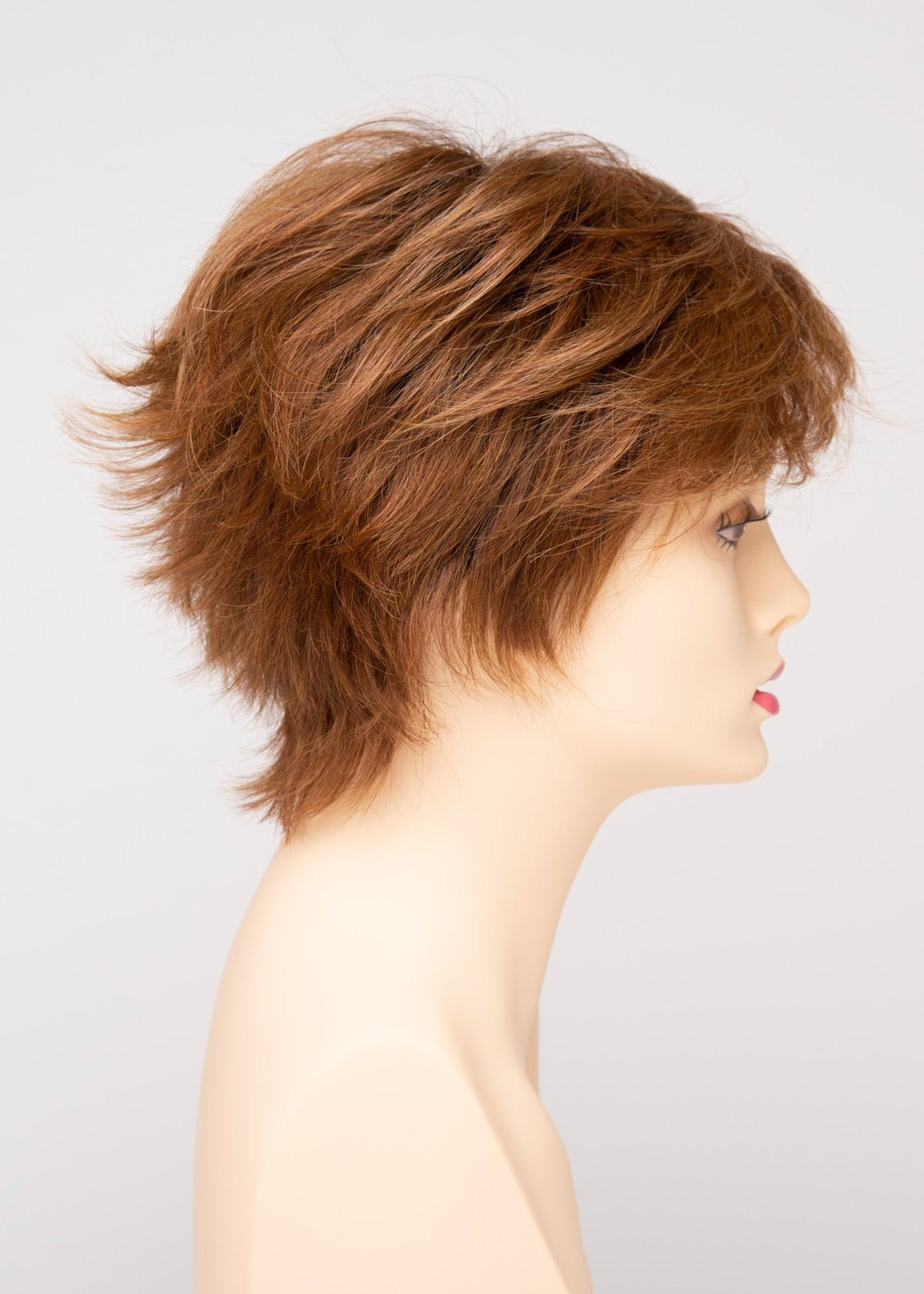 Flame | Envy | Open Top Mono Crown | Short Pixie | Human Hair Blend