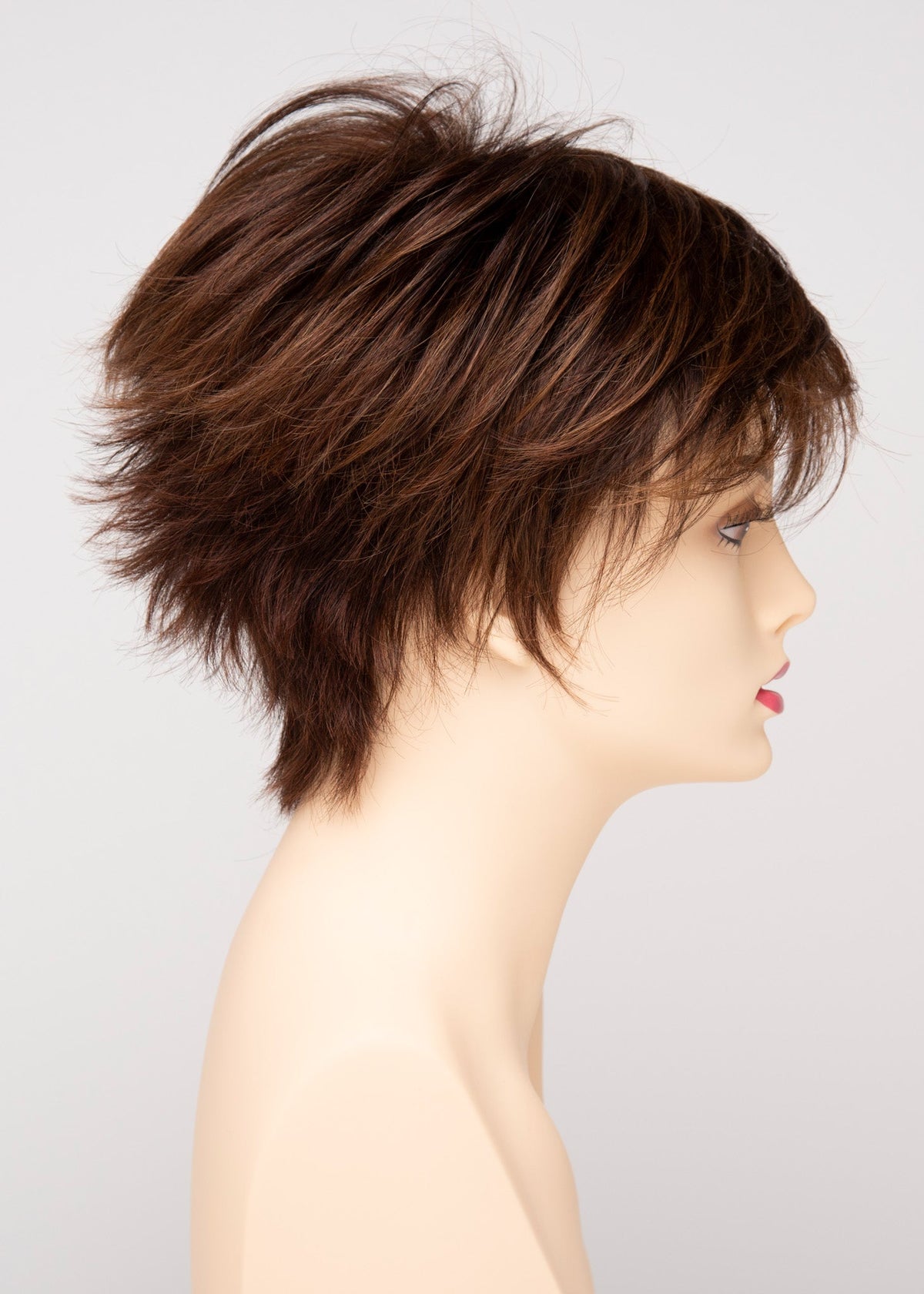 Flame | Envy | Open Top Mono Crown | Short Pixie | Human Hair Blend