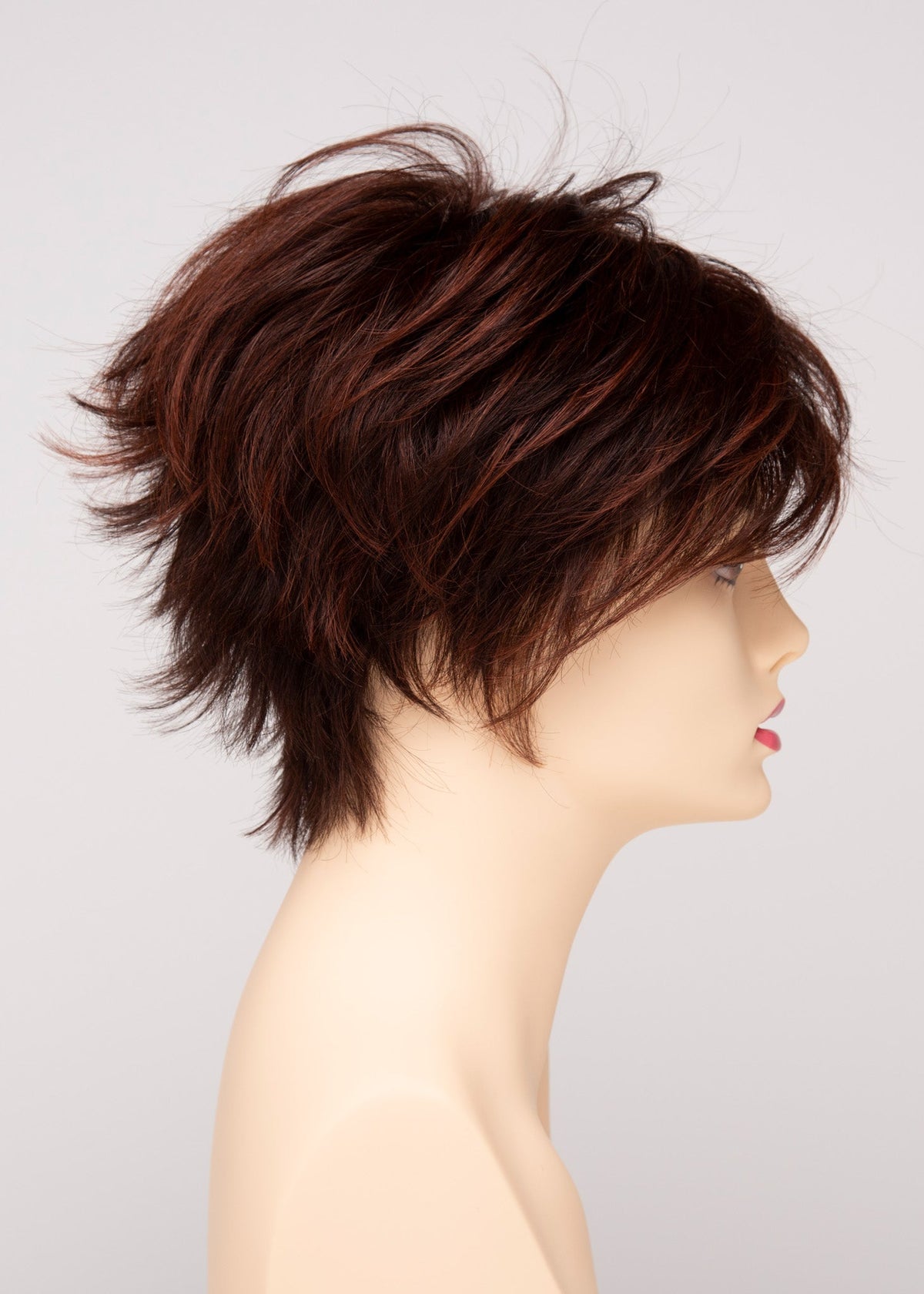 Flame | Envy | Open Top Mono Crown | Short Pixie | Human Hair Blend
