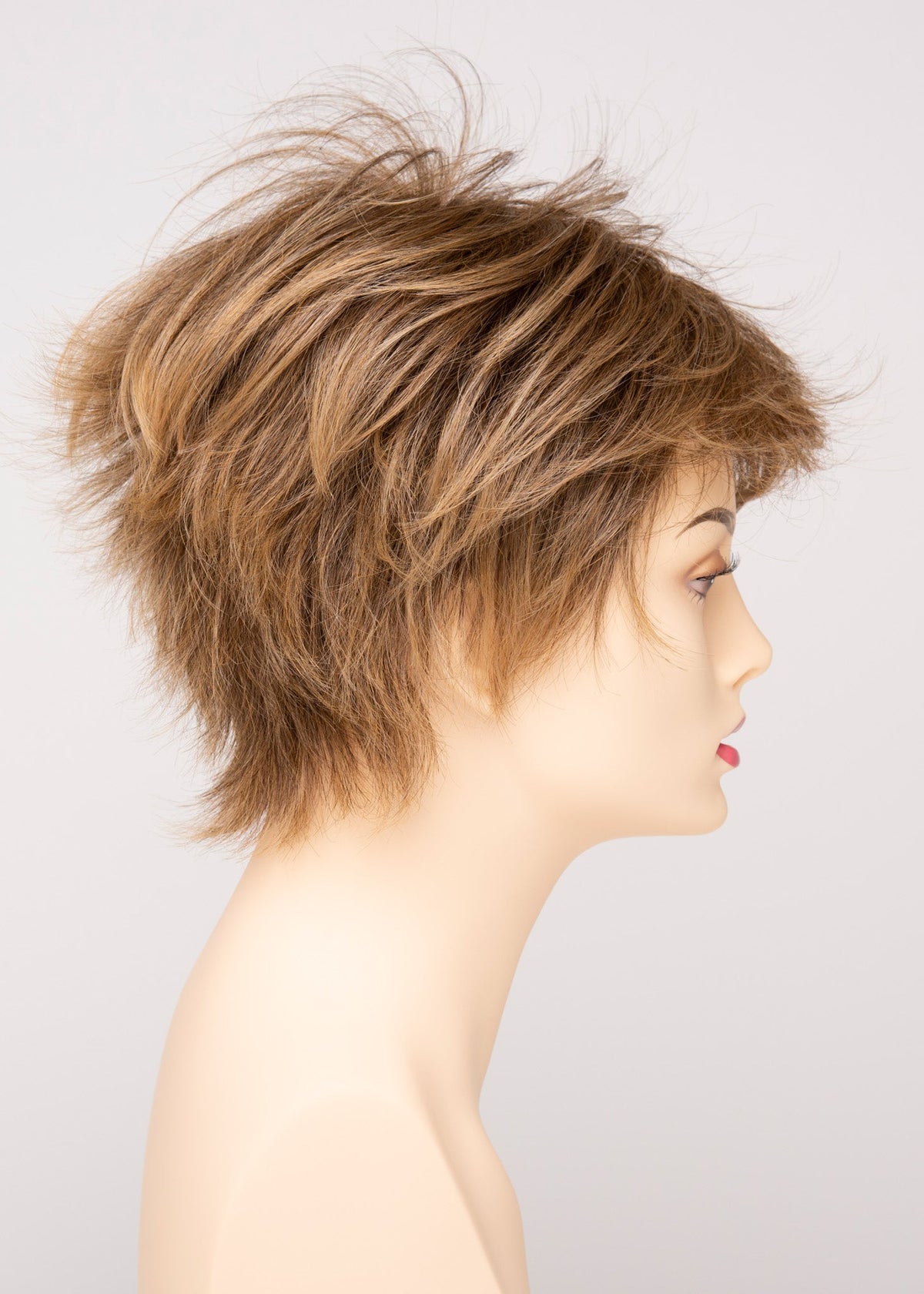Flame | Envy | Open Top Mono Crown | Short Pixie | Human Hair Blend