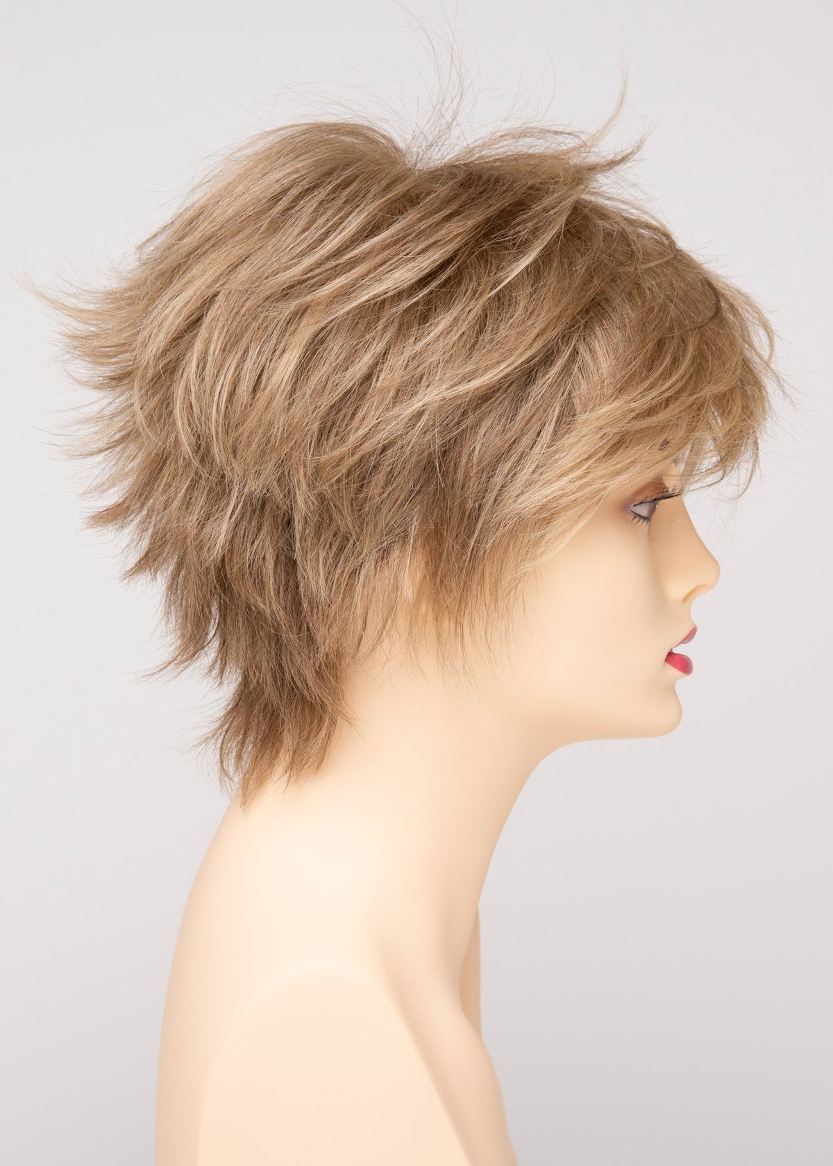 Flame | Envy | Open Top Mono Crown | Short Pixie | Human Hair Blend