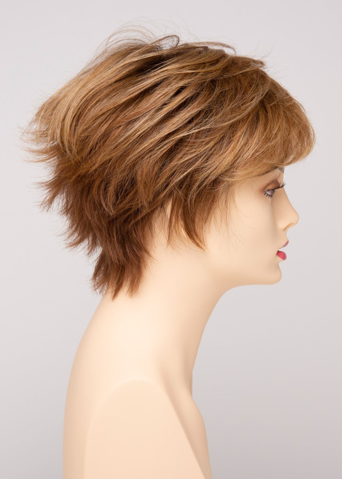Flame | Envy | Open Top Mono Crown | Short Pixie | Human Hair Blend