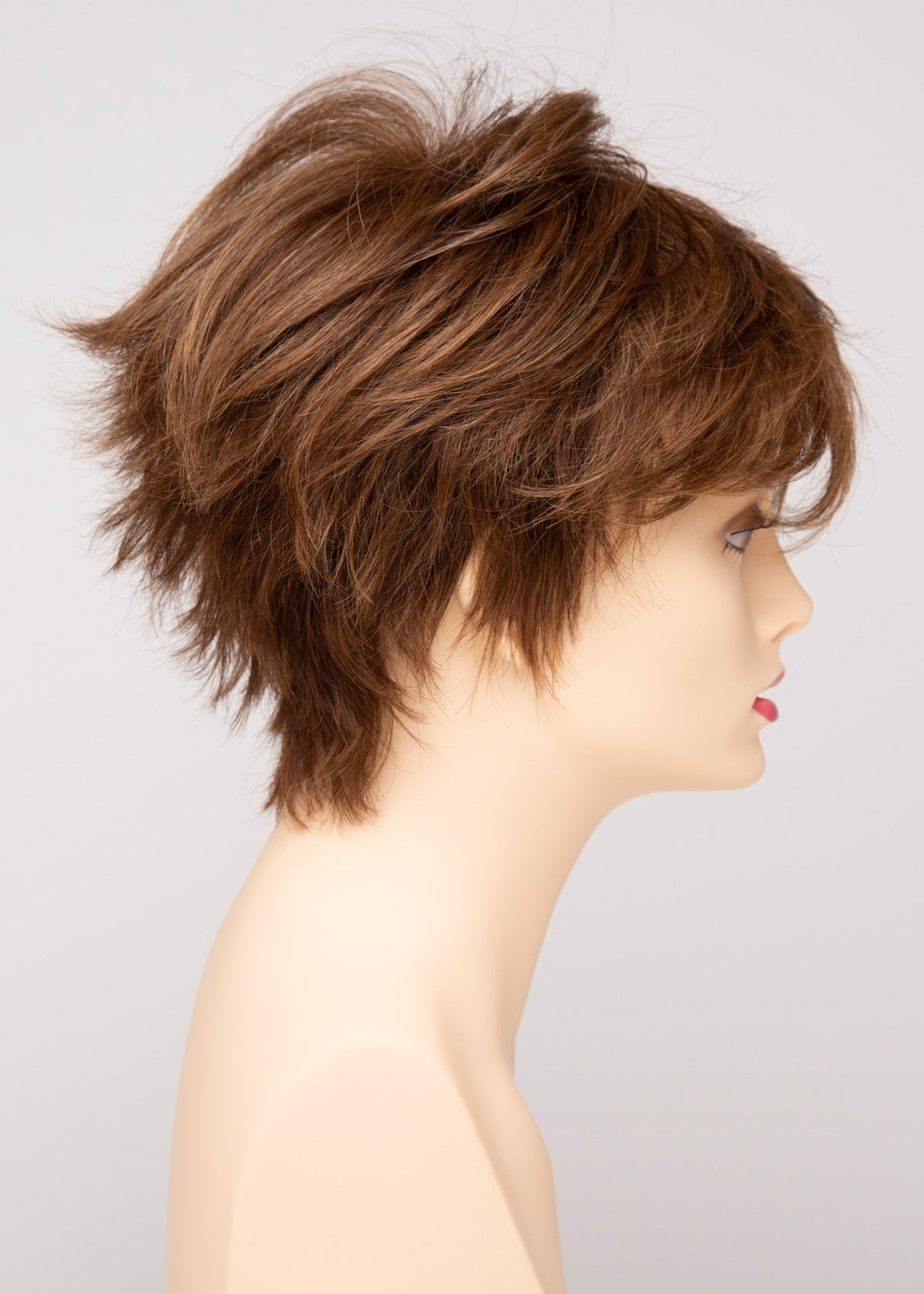 Flame | Envy | Open Top Mono Crown | Short Pixie | Human Hair Blend