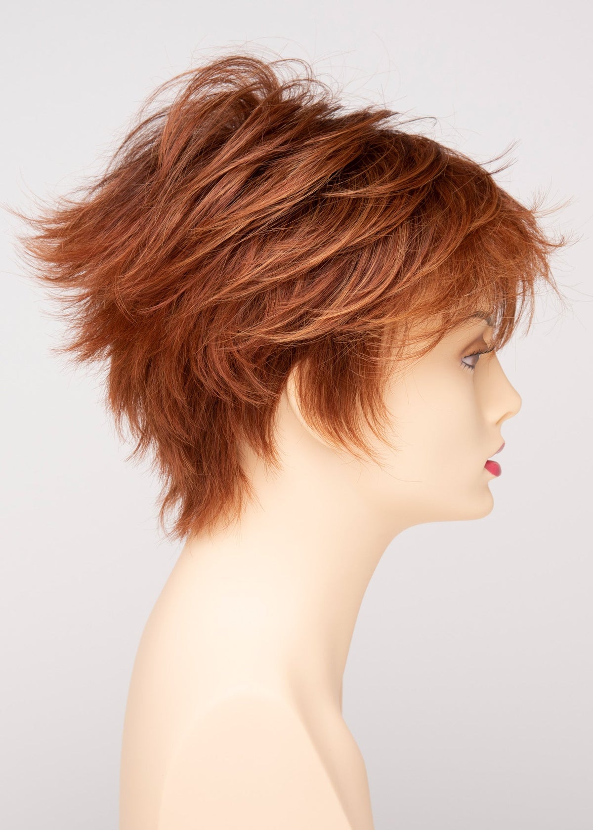 Flame | Envy | Open Top Mono Crown | Short Pixie | Human Hair Blend
