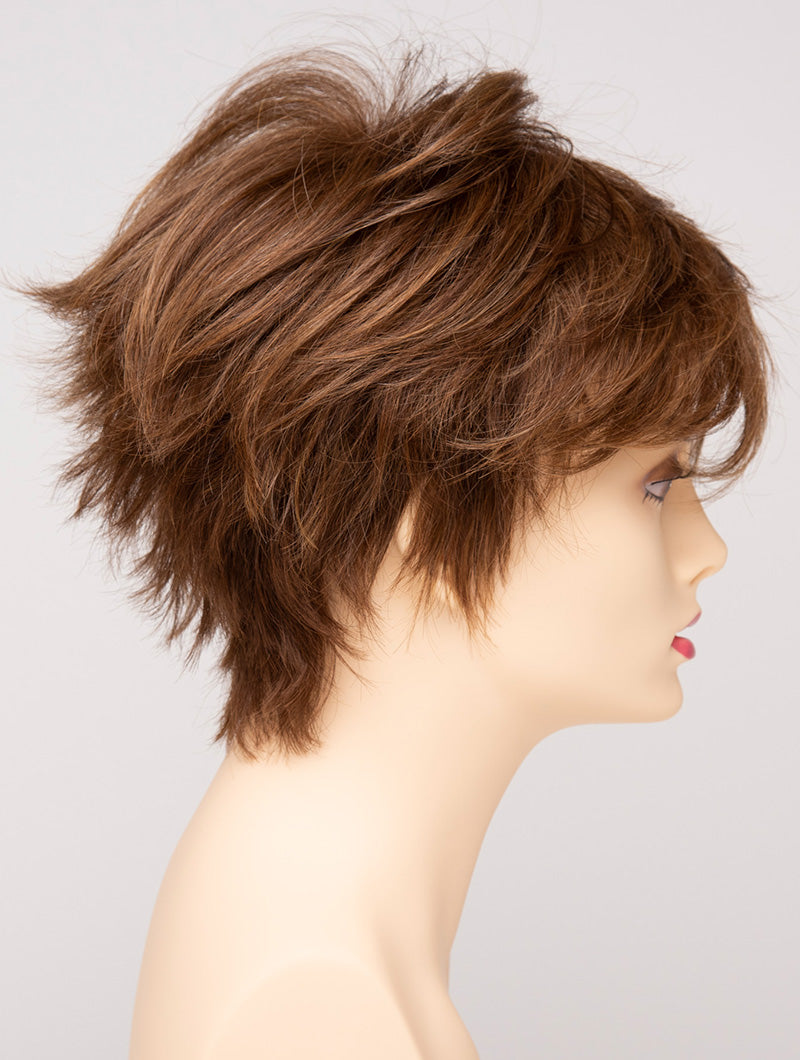 Flame | Envy | Open Top Mono Crown | Short Pixie | Human Hair Blend