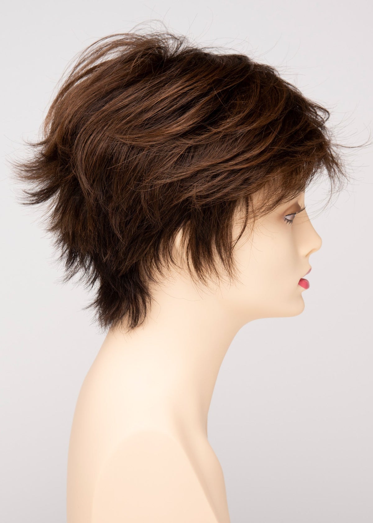 Flame | Envy | Open Top Mono Crown | Short Pixie | Human Hair Blend