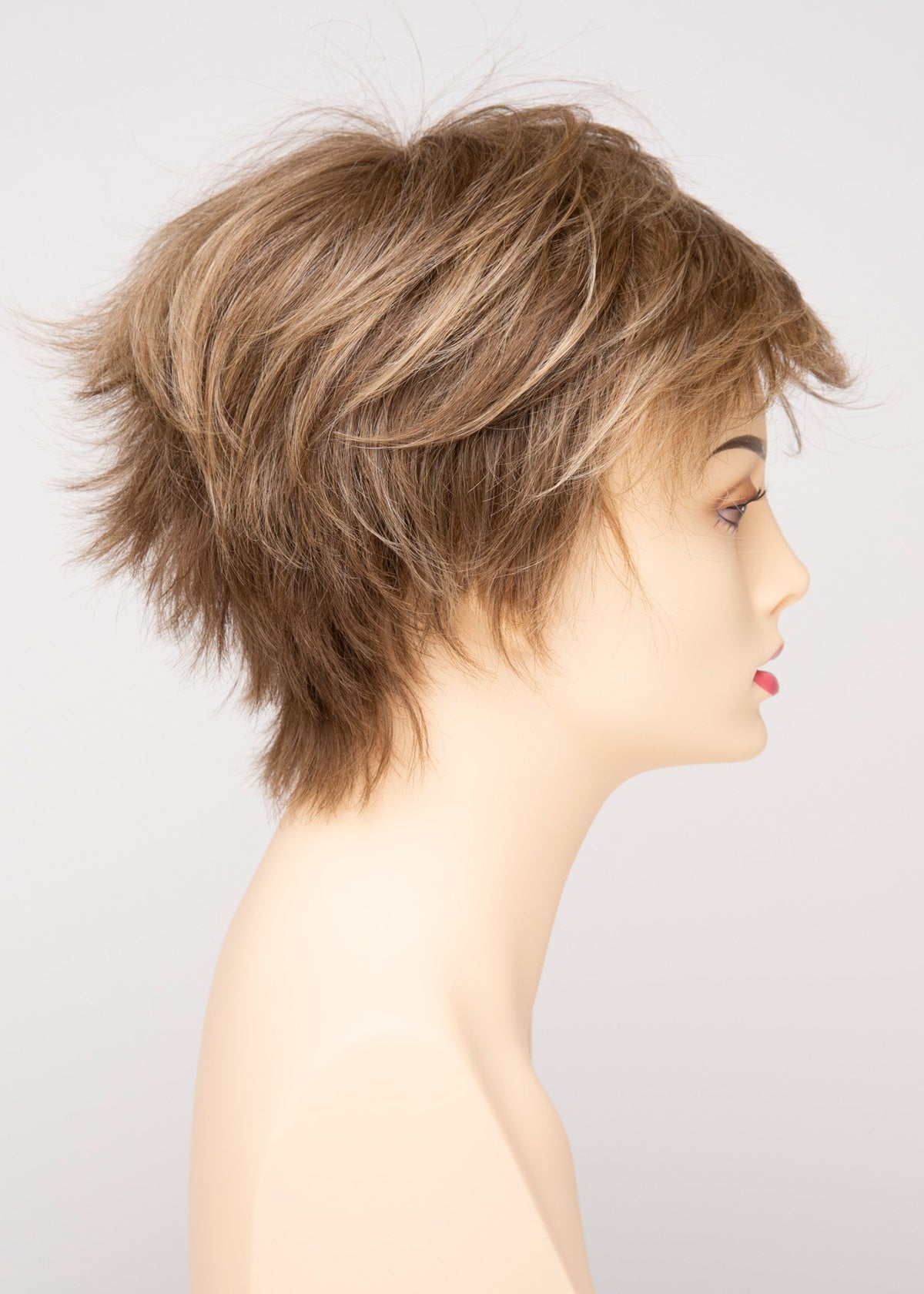Flame | Envy | Open Top Mono Crown | Short Pixie | Human Hair Blend