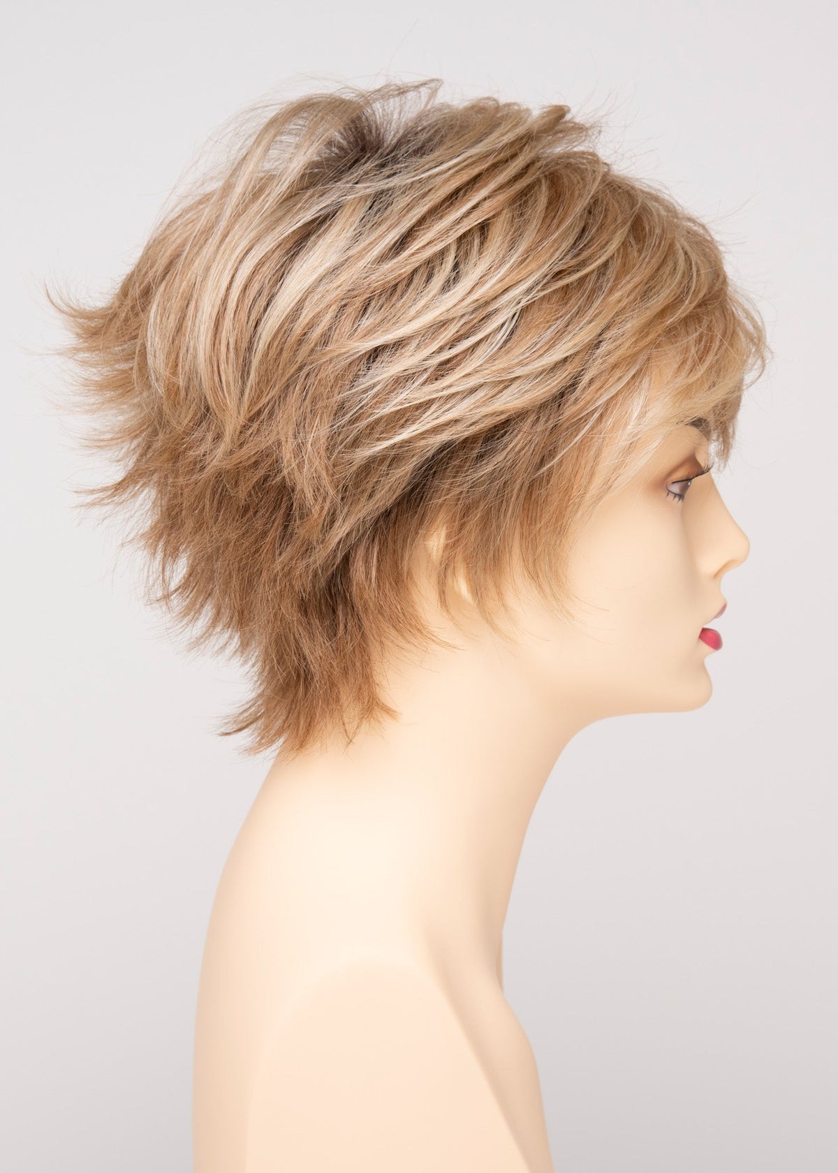 Flame | Envy | Open Top Mono Crown | Short Pixie | Human Hair Blend