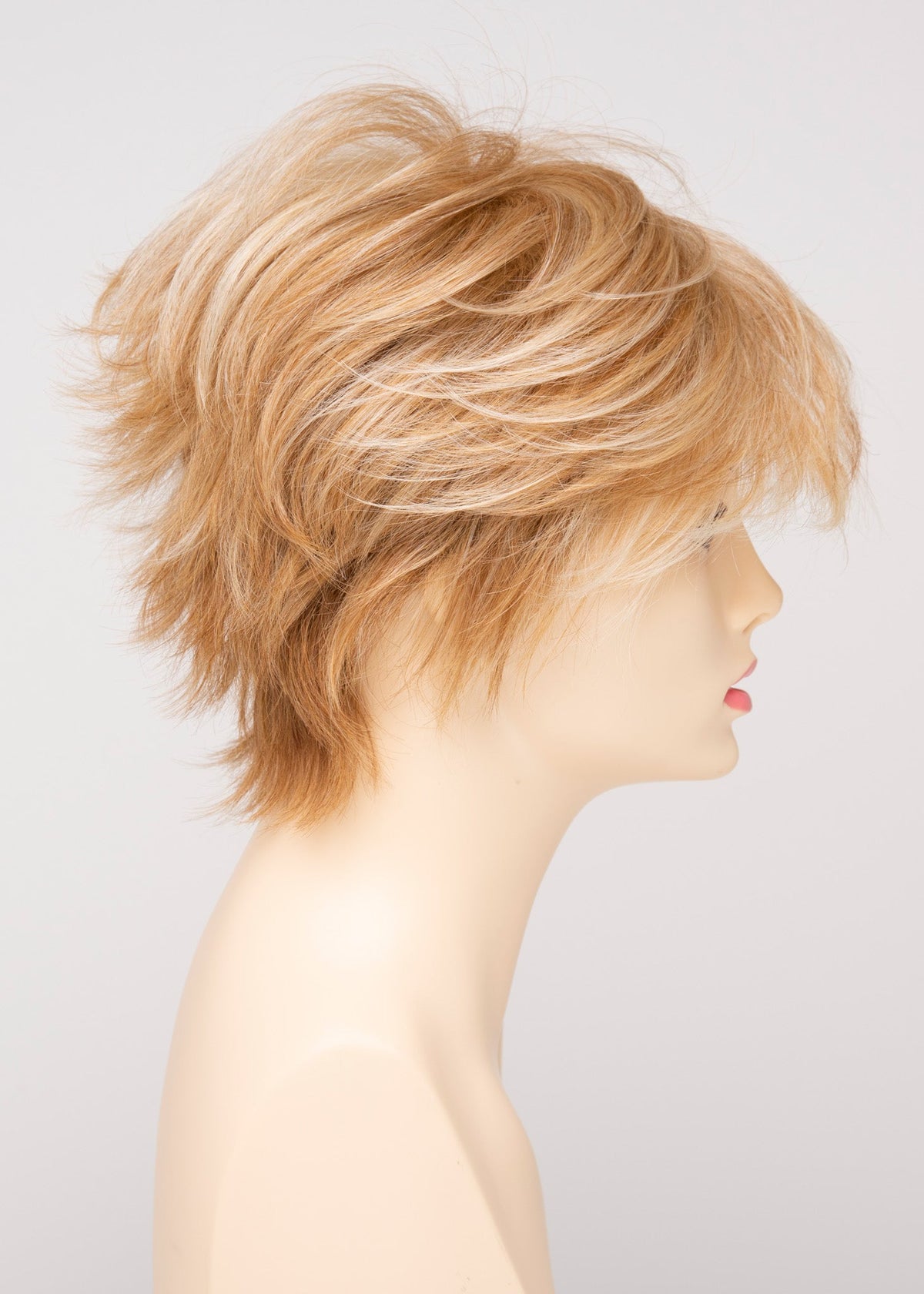 Flame | Envy | Open Top Mono Crown | Short Pixie | Human Hair Blend