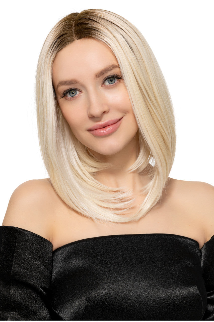 Undercut Bob | Tressallure Wigs | Monotop Lace Front | front View 2 | 613/1001/R18