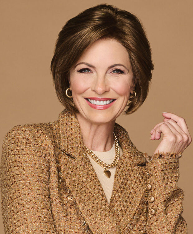 Bend The Rules | Gabor Wigs | Lace Front Hand tied top | Front view | GL10-12 Sunlit Chestnut