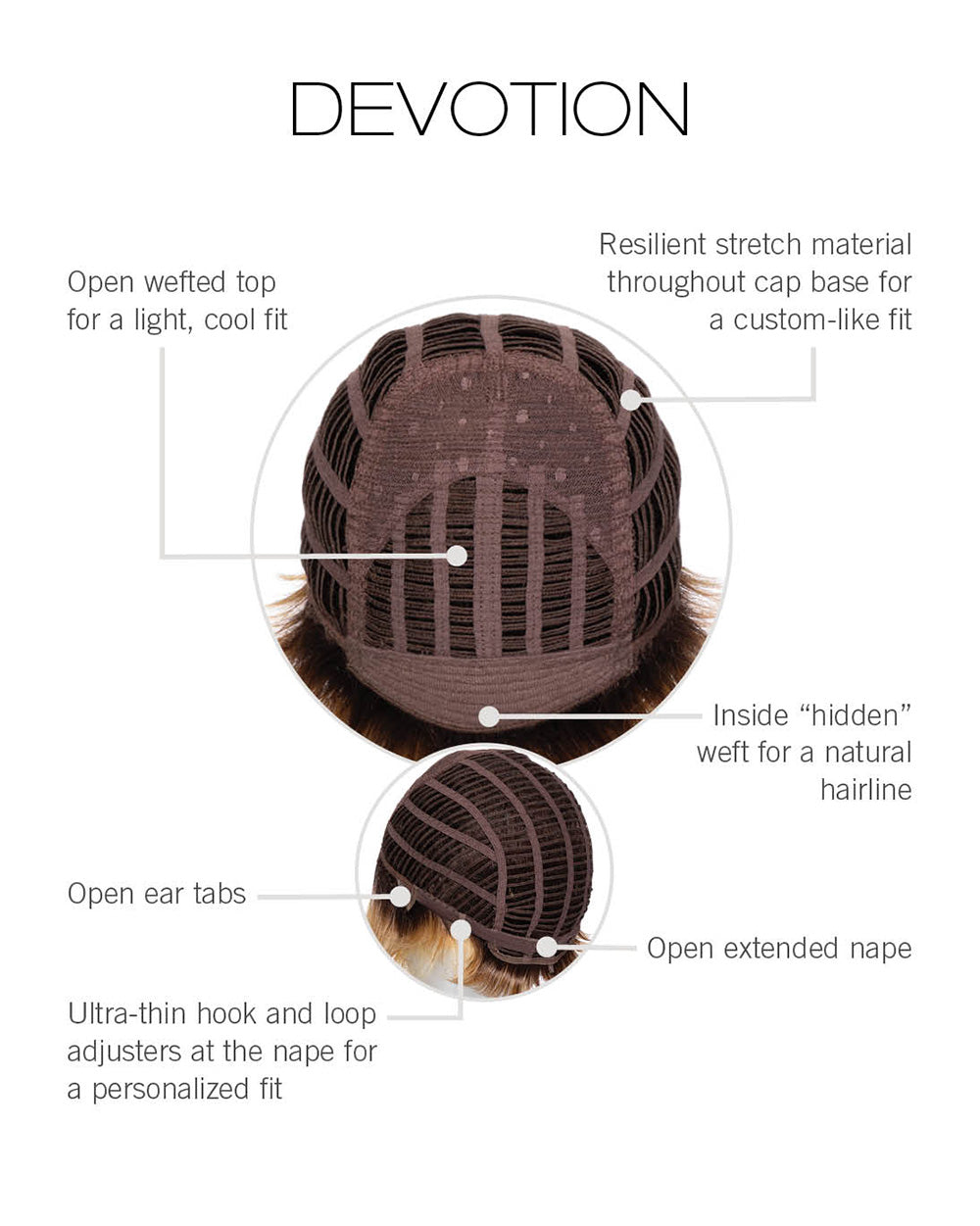 Devotion by Gabor Basic Cap Wig Heat-Friendly Medium *Choose Color* NEW