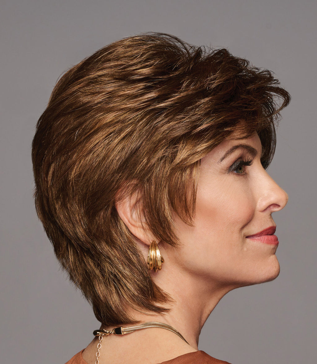 Femme & Flirty | Gabor Wigs | GL8-29 Hazelnut | Side View