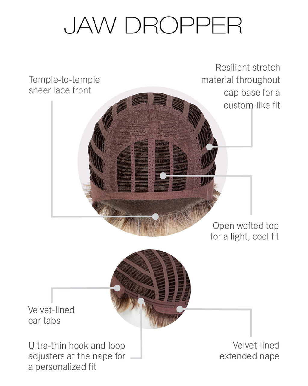 Jaw Dropper | Gabor Wigs | Heat Friendly Lace Front Monopart |