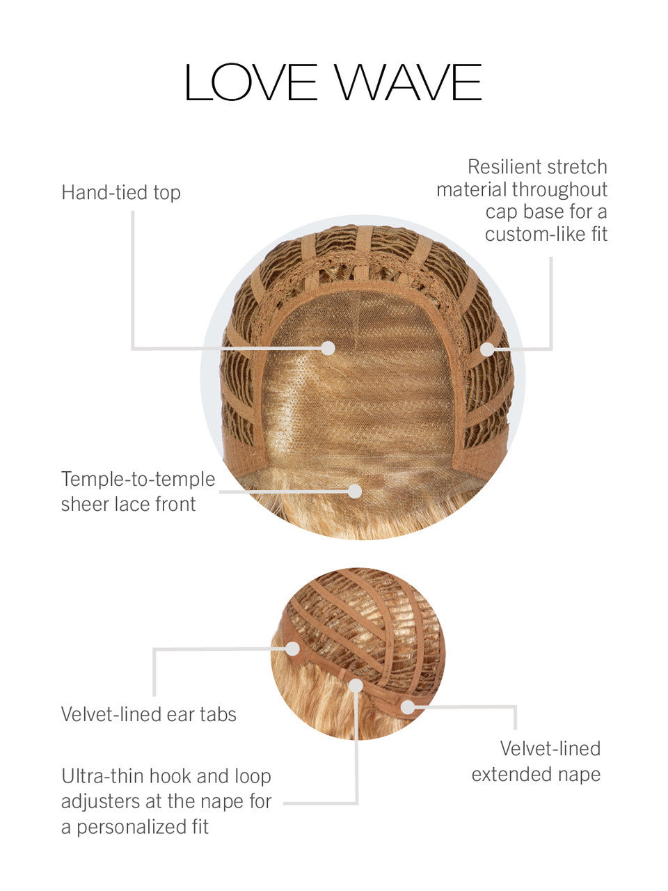 Love Wave | Gabor Wigs | Cap View