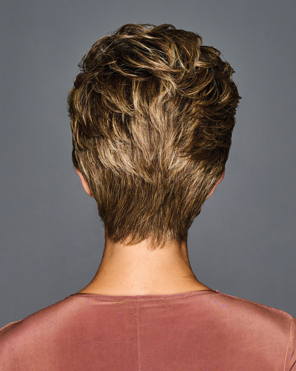 Out The Door | Gabor Wigs | Heat Friendly Lace Front | Back View | GF11-25SS SS Honey Pecan