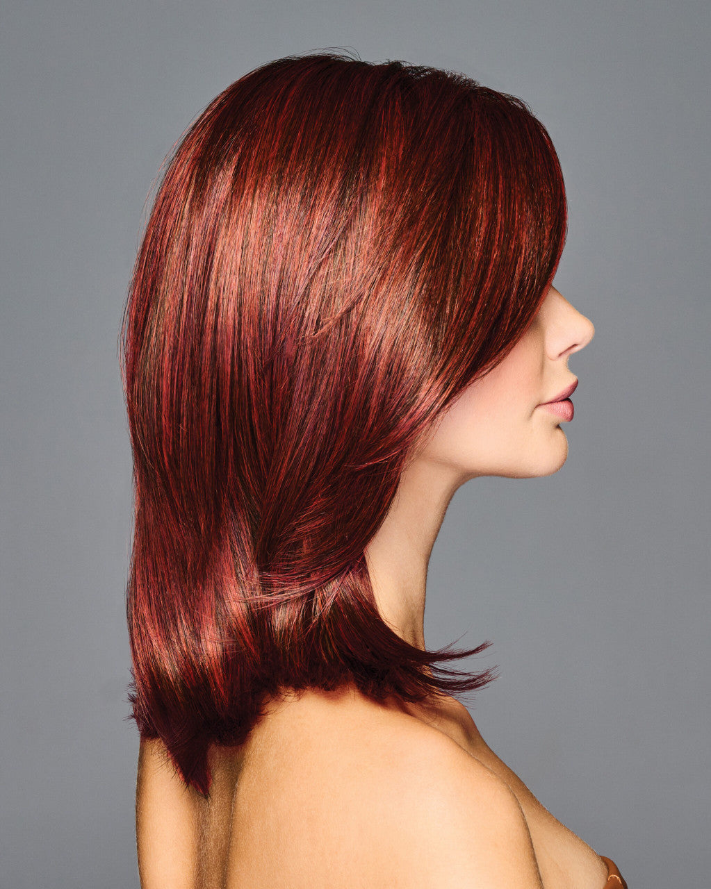 Own The Room | Gabor Wigs | Heat Friendly Lace Front Monopart | Side View | GF132SS SS Sangria