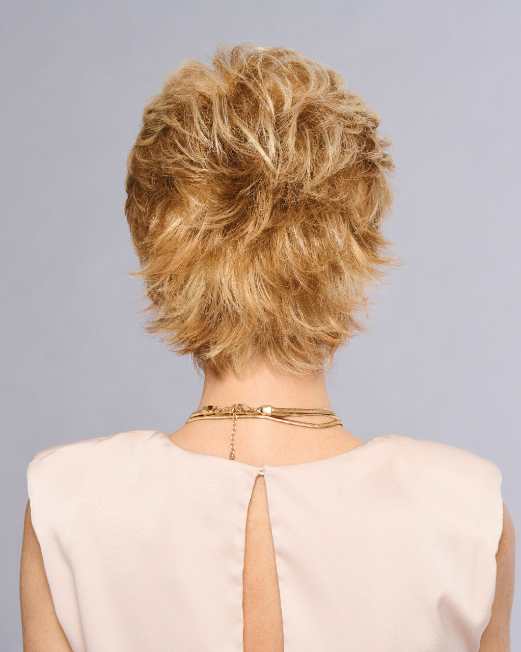 ROYAL TEASE | Gabor Wigs | Lace Front | GL27-22 Caramel | back View