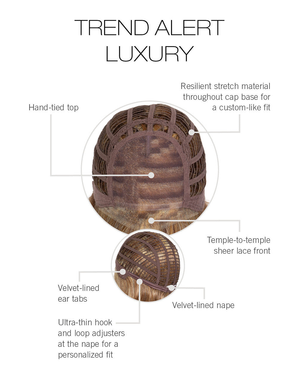 Trend Alert Luxury Wig by Gabor - Lace Front Hand-Tied Average Cap