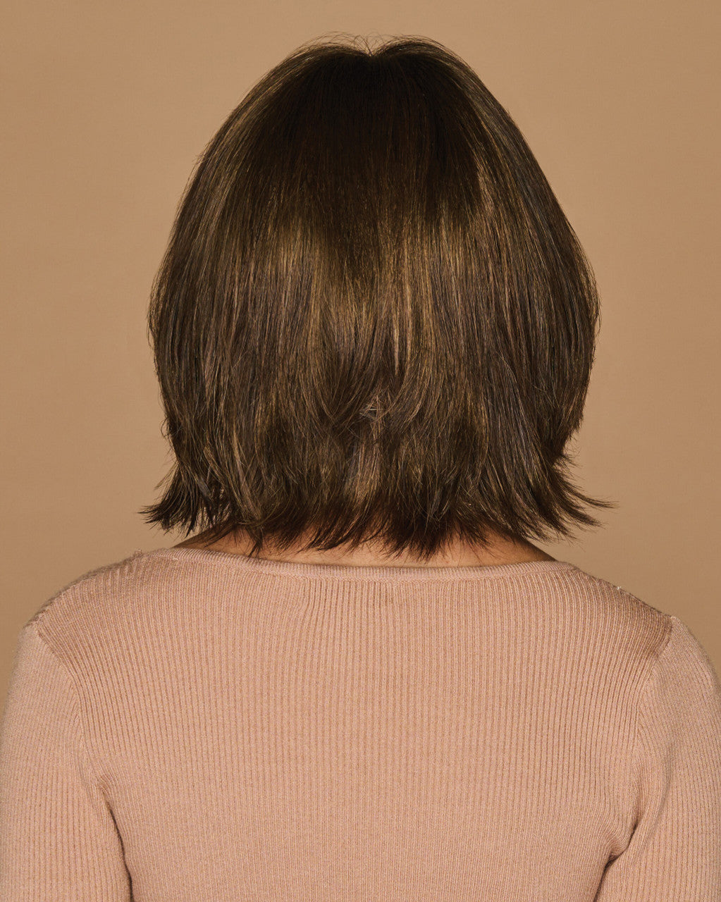 Unspoken | Gabor Wigs |  Lace Front Middle  Monopart | Back view | GL8-10 Dark Chestnut
