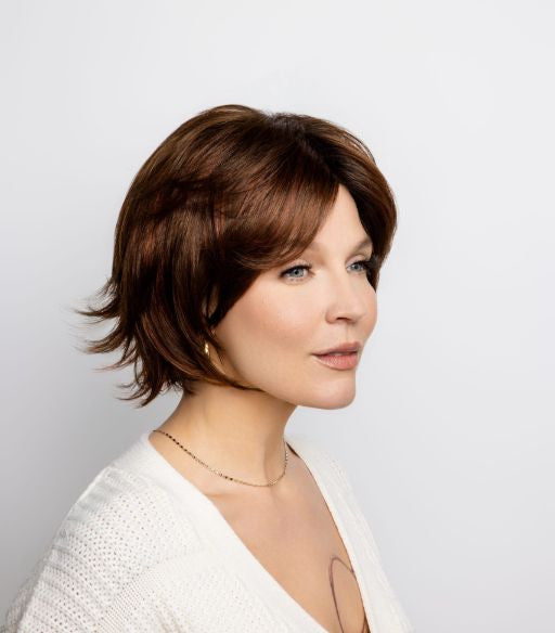 Glenn | Amore Wigs | Lace front  Monotop | NEW!! | Soft Net Cap- cherry brown- 4