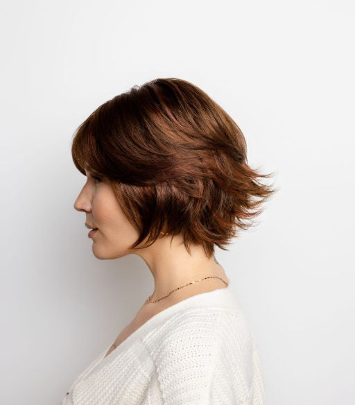 Glenn | Amore Wigs | Lace front  Monotop | NEW!! | Soft Net Cap- cherry brown- 3