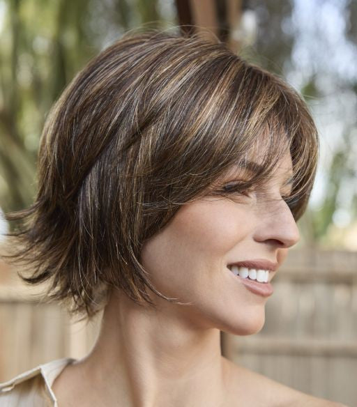 Glenn | Amore Wigs | Lace front  Monotop | NEW!! | Soft Net Cap- chocolate Twist -1