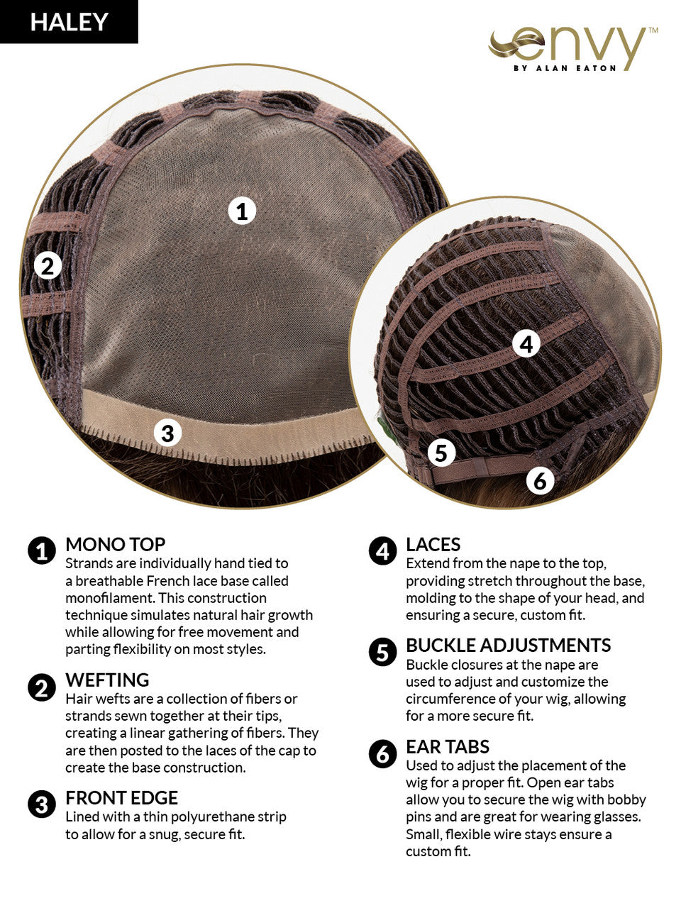 Envy Wigs Haley monopart synthetic cap view 2