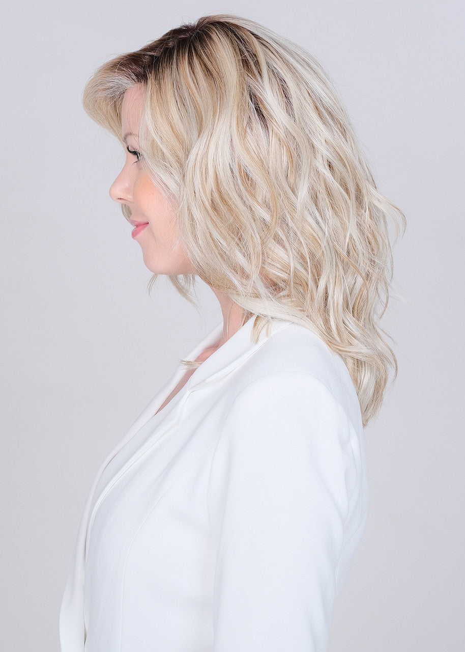 Dalgona 16 | Belle Tress | monofilament lace front | Hand Tied | side View