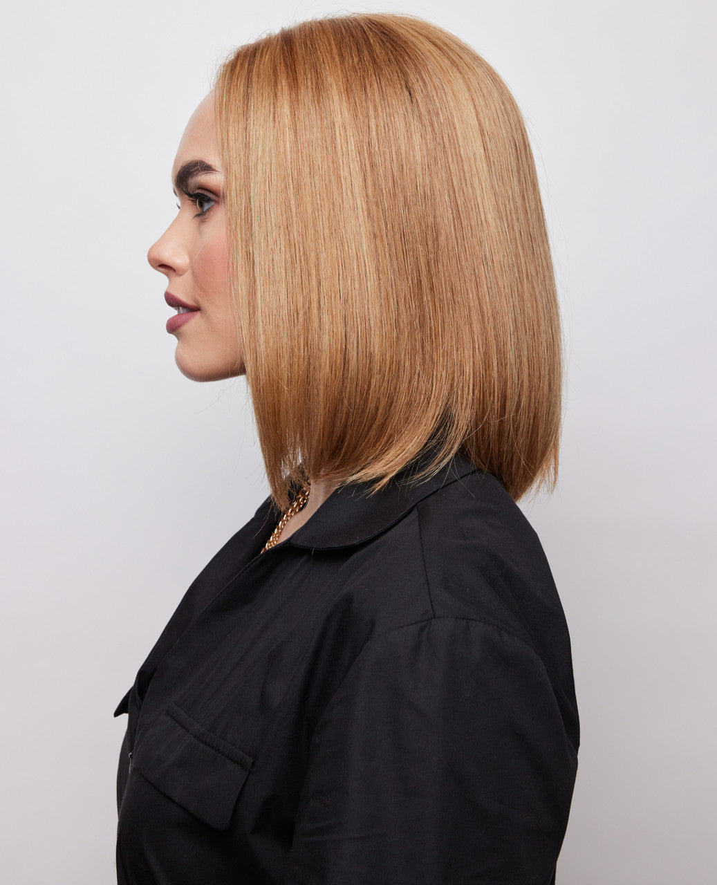 Harriet |  Alexander Couture Rene of Paris Wigs |   Human Hair   | Side  View  | Ashen Cream
