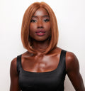 Harriet |  Alexander Couture Rene of Paris Wigs |   Human Hair  | Front View | Autum Teak